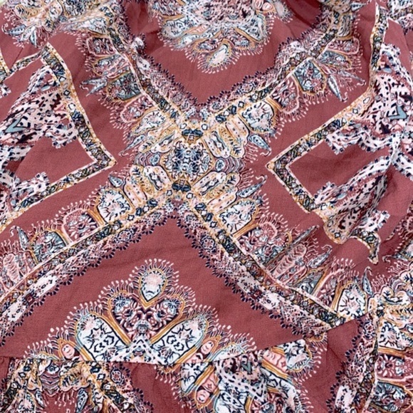 Knox Rose dusty rose floral boho dress new with tags size xsmall - Picture 9 of 11